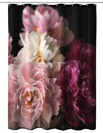 Kleine Wolke Rosemarie Duschvorhang, Textil PES, Bordeaux, 180x200 cm