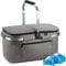 bomoe Borsa Termica Cesta isolante IceBreezer K47 - borsa frigo da campeggio pieghevole - 47x27x26 cm - 32 litri - cesta termica per picknick - mantiene caldo e freddo - incl. 2 impacchi di freddo