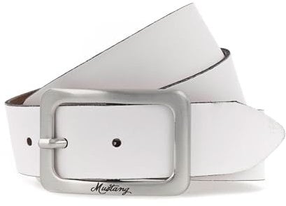 MUSTANG Woman´s Leather Belt 3.5 W95 White
