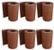 Brise-vue en Polyrotin workingHOUSE pour Grillage à Double Barre - Bandes Résistantes aux Intempéries Pour Clôture, Balcon et Terrasse - 255 cm x 19 cm - brise-vue pour balcon (Brun Miel)