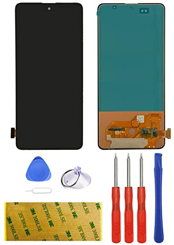 Ersatz Kompatibel für Samsung Galaxy A51 SM-A515F Display LCD Schwarz Touchscreen Digitizer Bildschirm Glas Assembly Werkzeuge Reparatur Set Kit Klebeband Adhesive (ohne Rahmen)
