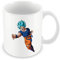 Keramik-Kaffeetasse, 325 ml, Dragon Anime Super Saiyan Son Goku Attack Blue Hair Manga Cartoon Japan animiert