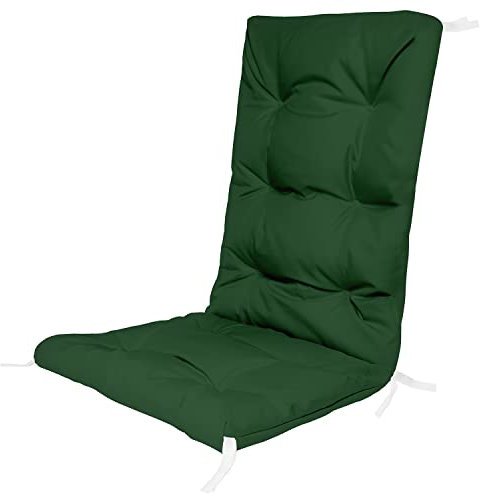 Hochlehner Auflagen für Stühle 130 x 50 x 5 cm Gartenstuhl Sitzpolster Sitzauflagen Outdoor Kissen Palettenauflage Bankauflage Polsterauflage Matratze Gartenpolster Farbe Grün [146]