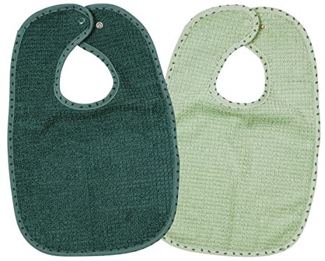 Wörner 2er-Pack Lätzchen mit Druckknopf 26x40 cm