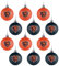 FOCO Chicago Bears 12er Set Xmas NFL Weihnachtskugeln