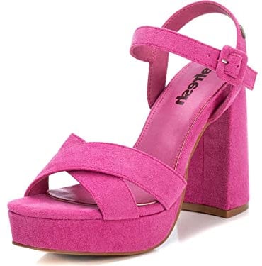 REFRESH 170787, Sandalia con talón Mujer, Fucsia, 36 EU