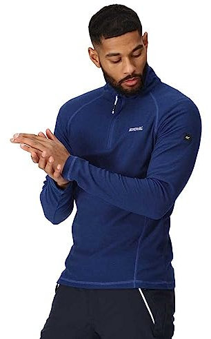 Regatta Men's Montes Lightweight Half Zip Fleece in Pile, New Royal, S Uomo