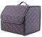 GENTRE Kofferraum Organizer,Luxus-PU-Leder Aufbewahrungsbox für Audi A3 Cabriolet A3 Sedan A4 MK B6 A4 MKB7,großer Faltbare Trunk Organizer mit Deckel und Griffe Auto zubehör,F-Black-Red-S