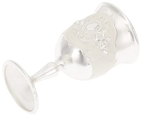 BESTonZON Coupe En Cuivre Du Temple Verres à Martini Gobelets à Vin Vintage Tasse à Eau Tibétaine Verres à Cocktails Gobelet Coupe Calice Verrerie Bol D'offrande Alliage De Zinc Double Porte
