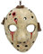 Horror-Shop Scary Hockey Maske als Weihnachtskugel 8,9cm