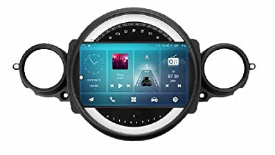 Android 11 Radio Coche con Pantalla 2 DIN para BMW Mini Cooper R56 R60 R51 2006-2014 Autoradio 9 Pulgadas con Pantalla Táctil Admite WiFi/GPS/Bluetooth/USB/SD/RCA,Mandos del Volante (Color : P3 8-Cor
