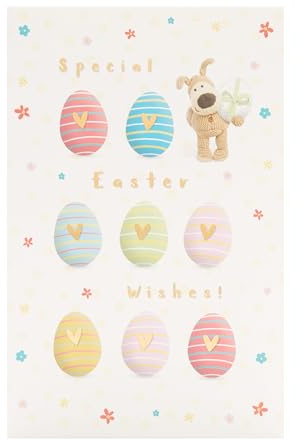 Boofle Easter Wishes Egg-cellent Gifts Easter Card Cute Greeting Card