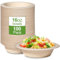GREENESAGE Lot de 100 bols à soupe jetables en canne à sucre - 470 ml - Vaisselle jetable - Bols à soupe bio - Ronds - Marron - Compostables