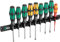 Wera 05051012001 9650 Magnetleiste Kraftform Schraubendreher-Satz, 10-teilig