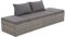 Rantry Gartenbett Garten-Sofabett Sonnenliege mit Auflage Gartenliege Möbel Relaxliege Sofa Liege Gartensofa Gartenmöbel für Lounge, und Garten Grau 195×60 cm Poly Rattan
