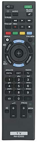 AULCMEETF NEW RM-ED053 Replacement Remote Control Work for Sony TV KDL-32W600A KDL-50W655A KDL-42W650A KDL-32W650A KDL-50W685A KDL-32W655A KDL-32W654A KDL-32W653A KDL-32W651A KDL-32W605A KDL-32W603A