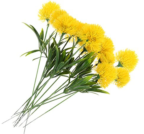 Cabilock 12St künstlicher Spender Löwenzahnstängel Kunstblumenstrauß künstliche blumenstrauß Dekor Vase gefälschte Löwenzahnblume gefälschter für den Haushalt Anmut Ramo, 2SNO594913JXSFUKU1