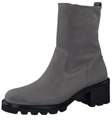 Paul Green Damen Stiefelette, Frauen Klassische Stiefeletten,uebergangsstiefel,reißverschluss,Boots,Stiefel,Bootee,Booties,Grau (Titan),39 EU / 6 UK