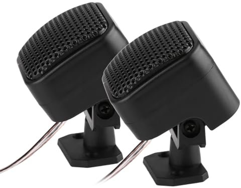 2 Uds, Altavoz Cuadrado Pequeño para Coche, Altavoz de Tweeter de Música con o Fuerte, Altavoz de o de Plástico de 500W, No,Equipo de o y Video para automóvil