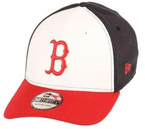 New Era Boston Red Sox MLB Diamond Era White OTC 39Thirty Stretch Cap - L-XL (7 1/8-7 5/8)