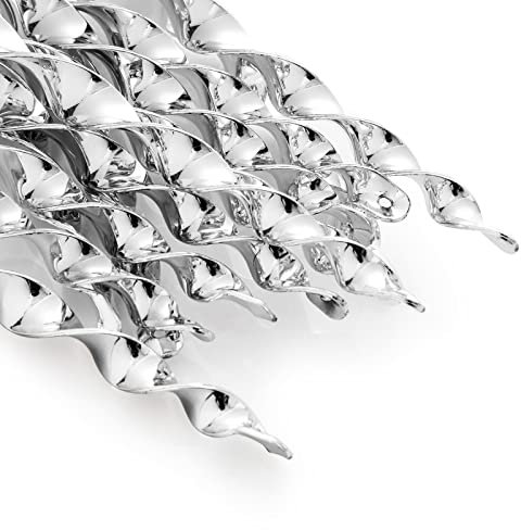 OFFO Vogelabwehr Taubenabwehr Balkon Windspiel 12 Stück, Vogelabwehr Windspiel Stangen Reflektierende Vogelabwehr Gerät im Freien Vogelschreck Tauben und Spechte vom Garten oder Hof zu Halten, Silber