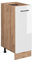 Vicco Apothekerschrank R-Line, Weiß Hochglanz/Goldkraft Eiche, 30 cm, AP Anthrazit