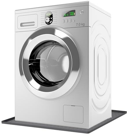 Refrigerator Mat, 23.6×23.6 Inch Mini Fridge Silicone Mat with Raised Edges, Under Washing Machine Pad Multifunctional Refrigerator Floor Protector Freezer Mat Pads for Dryer Mini Fridge Wine Cabinet