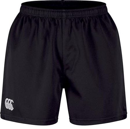 Canterbury Men's Professional 2.0 Shorts | Rugby Shorts | CCC Logo Gym Shorts, Black, L
