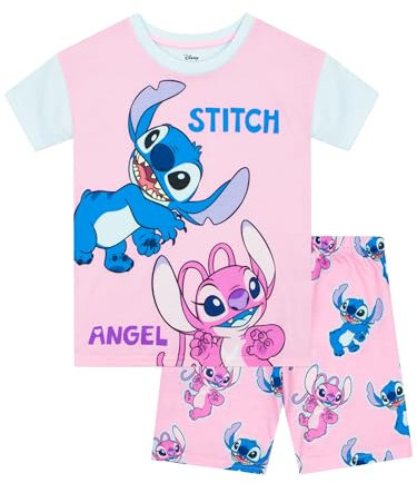 Disney Pijamas Stitch | Pijama Niña Verano | Lilo Y Stitch Pijama Niños | Rosa 8-9 Years