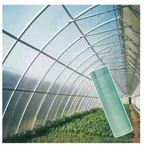 AFGZQ Klare Polycarbonat-Dachplatten, Fiberglas-Gewächshaus-Paneele, Wasserdicht & Langlebig, for Gewächshaus, Pergola, Wintergarten(3.3X 16.4ft)