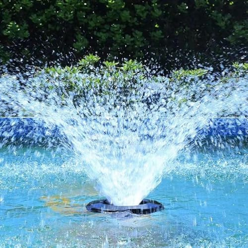 Pond Fountain Aerator, 8000GPH Floating Pump for Large Pond, 50ft Power Cord, Pond Aerator with Tie Down Kit for Pond, Pool, Lake Aquascape