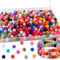 HHCFAST 300Pcs 9mm Round Multicolor Silicone Beads for DIY Crafts