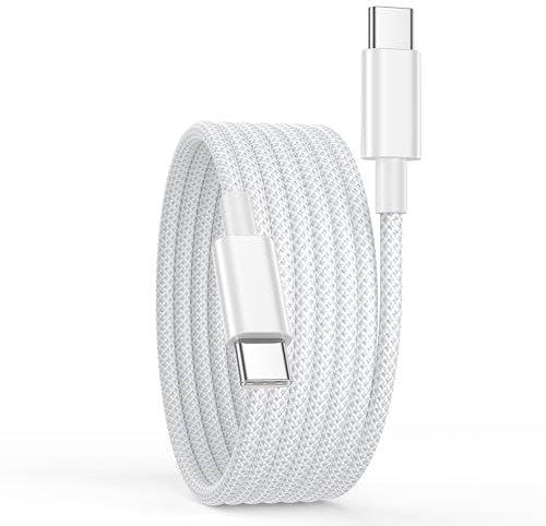 Cavo USB Type-C 3 Metri, 60W Cavo USB C a USB C per iPhone 16/16 Pro Max/16Pro/15/15 Pro Max/15 Plus,Macbook,iPad Pro/Air,Cavo Type C to Type C Cavo Ricarica USB C Cavetto Ricarica Rapida Cavo Tipo C