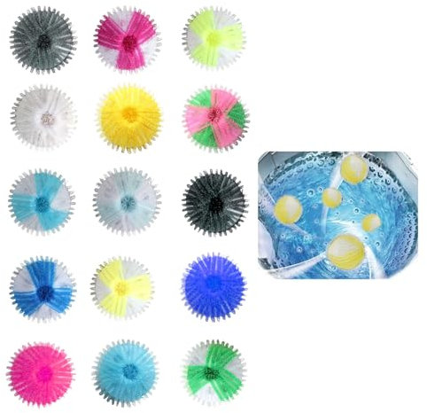 15 PCS Washing Machine Hair Catcher, Pet Hair Remover Washing Machine, Dog Hair Remover Washing Machine, Pet Hair Dissolver Washing Machine, Reusable Lint Remover Balls For Laundry Bedding Clothes