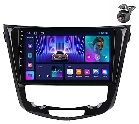 Android 14 Autoradio per Nissan Qashqai J11 X-Trail xtrail T32 Rogue Dualis 2013-2021 2 DIN Stereo Car Tablet Pollici Schermo MP5 Lettore Multimediale Receiver GPS con Carplay (M100CP 4core 1+32G)