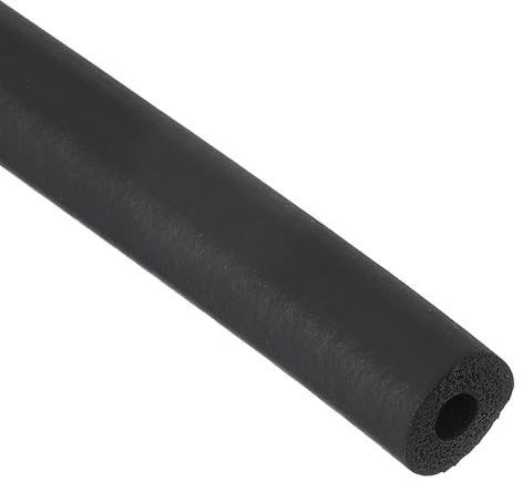 PATIKIL Rohrisolierungs-Schaumstoffrohr, 3 mm Innendurchmesser x 9 mm Außendurchmesser x 1 m lang, Rohrabdeckungsrolle, EPDM-Stangenrohr für Griffgriff, HVAC-Klimaanlagen, Schwarz