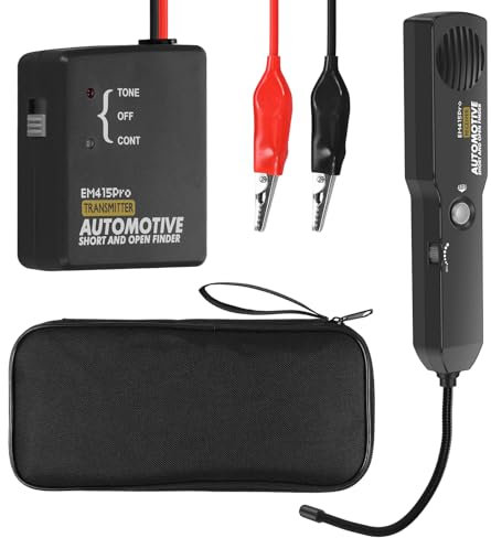 Electrical Short Open Finder for Em415pro Professional Wire Break Finder Automotive Circuit Tester Cable Fault Locator DC 6-42V Adjustable Circuit Breaker Finder Tool for Cars Trucks
