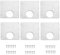 Hinge Repair Plate with Screws,Stainless Steel Kitchen Cupboard Door Cabinet Hinge Repair Plate with Holes (6 Pieces)