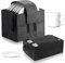 OUZHOU 2 PCS Camping Storage Bag, Plate and Mug Storage Box, Tableware Storage Bag, Caravan Plate Holder for Protecting Motorhome Cupboard Kitchen Cookware(Dark Gray)