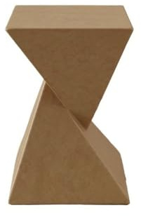 ZZlei2yu-12 Sofatisch Kleiner Beistelltisch aus Zement, minimalistisches Design, for drinnen und draußen, Balkon, Garten, Café, Wohnzimmer Kaffeetisch(Bruin)