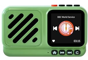 Choyong Voyager Altoparlante Bluetooth Wireless Internet Radio Versione Globale con WIFI/4G, Stazione Radio Mondiale, BT5.3, Elettronica per Casa/Viaggio/Outdoor mini altoparlante portatile