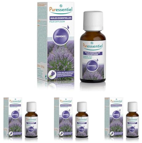 Puressentiel - Huiles Essentielles pour Diffusion - Diffuse Provence - 100% pures et naturelles -Aide à retrouver une sensation de réconfort - 30 ml (Lot de 4)