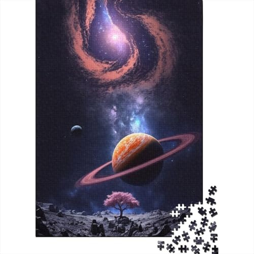 Beyond The Rings Adult 1000-Piece Jigsaw Puzzle, 70x50cm/1000pcs, White Card Pieces for Tidy Handling; for Quiet Focus at Your Own Pace