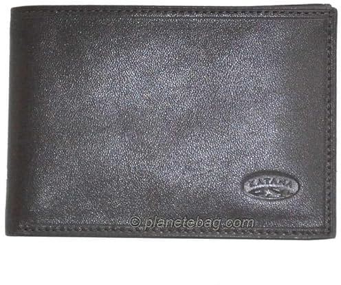 Katana - Porte-Cartes en Cuir - Chocolat - 12 x 9 x 1 cm - Marron