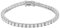 Gold Gala Tennis Armband 925 Sterling Silber mit Weißen Zirkonia für Herren und Damen (20.5)