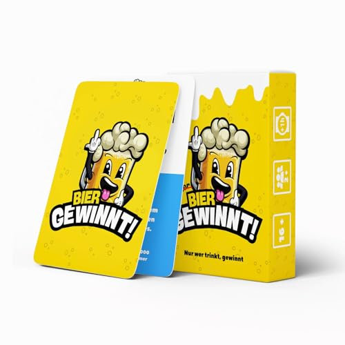 Kartenvibe - Bier Gewinnt – Das wahrscheinlich Beste Trinkspiel Aller Zeiten | Kartenspiel für Erwachsene | Party & Gesellschaftsspiel | Saufspiel |