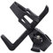 Fahrrad Flaschenhalter, PVC Schnellspanner Anti Slip 360 Grad Rotation Cup Drink Rack Käfig für Kinderwagen Motorrad(Schwarz)