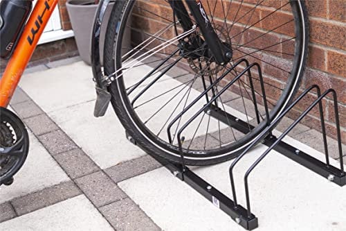 Bestfor 2 Bike Cycle Floor or Wall Mounting Weather Resistant Stand Rack For Use in Garages, Sheds, Drives, Offices, Shops for Secure Storage of Bicycles.