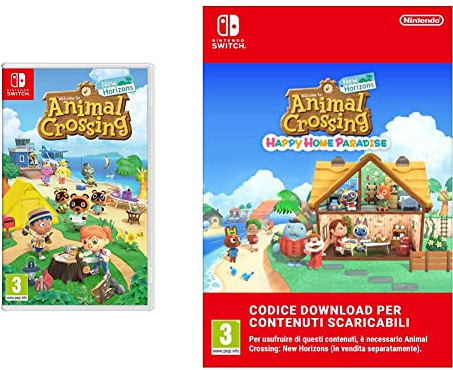 Animal Crossing: New Horizons (Nintendo Switch) + Happy Home Paradise (Nintendo Switch - Codice download)