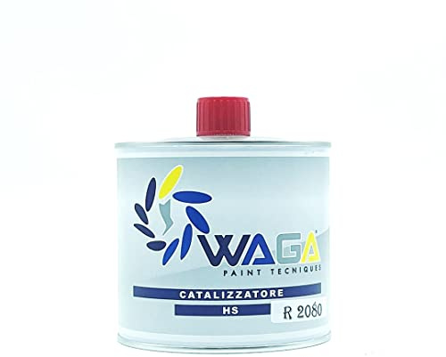 Waga Paint Tecniques – Catalizador HS 2080, 500 ml, profesional, para pintura de carrocería, coche, moto, caravana (mediano)